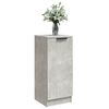 vidaXL Credenze 2 pz Grigio Cemento 30x30x70 cm in Legno Multistrato