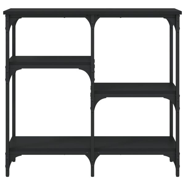 vidaXL Tavolino Consolle Nero 80x29x75 cm in Legno Multistrato