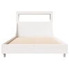vidaXL Letto senza Materasso Bianco 90x190 cm in Legno Massello Pino