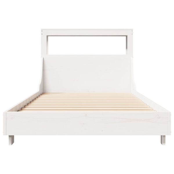 vidaXL Letto senza Materasso Bianco 90x190 cm in Legno Massello Pino