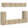 vidaXL Set mobile TV 5 pz Rovere Sonoma Legno ingegnerizzato