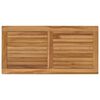 vidaXL Piano del tavolo Rettangolare Legno di teak solido Naturale