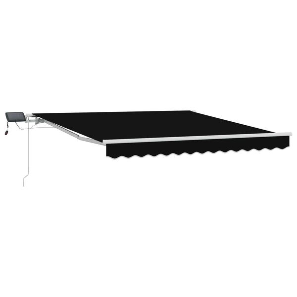 vidaXL Tenda Retrattile con Nero 300 x 250 cm Tessuto