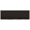 vidaXL Ripiano Marrone Scuro 160x50x(2-4) cm Massello Rovere Trattato
