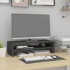 vidaXL Supporto Monitor Grigio (52-101)x22x14 cm Legno Massello Pino