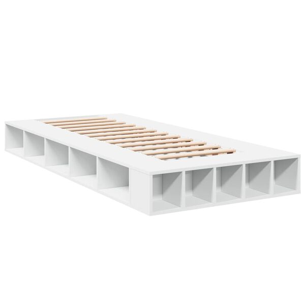 vidaXL Giroletto Bianco 90x190 cm in Legno Multistrato