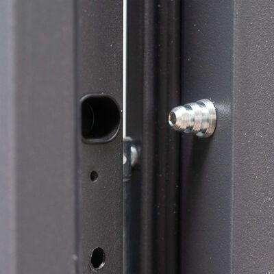 vidaXL Porta Ingresso in Alluminio Antracite 100x200 cm