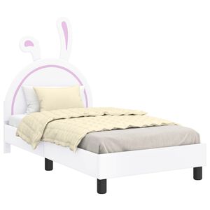 vidaXL Struttura letto bambini con testata Bianco 80 x 160 cm PU