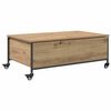vidaXL Tavolino da salotto Rovere artigianale 91 x 55 x 32 cm