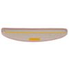 vidaXL Tappetini per scale 15 pz 56x17x3 cm rosa chiaro semicircolari