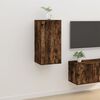 vidaXL Mobile Porta TV a Parete Rovere Fumo 40x34,5x80 cm