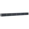 vidaXL Fioriera Antracite 580 x 50 x 45 cm Acciaio zincato