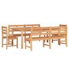vidaXL Set da Pranzo per Giardino 5 pz in Legno Massello di Teak