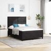 vidaXL Letto a Sorgente LED con materasso Nero 140 x 190 cm Tessuto