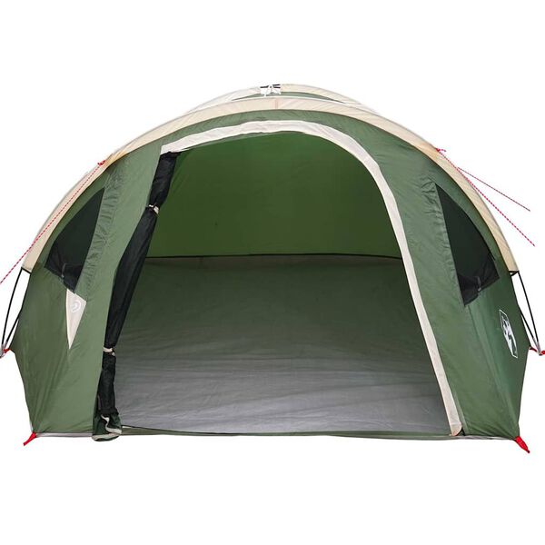 vidaXL Tenda da campeggio Verde 308 x 268 x 130 cm Poliestere