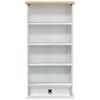 vidaXL Mobile per CD Bianco 52 x 17.5 x 103 cm Pino massello