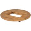 vidaXL Piano Tavolo per Cassa di Birra in Legno di Teak 70 cm