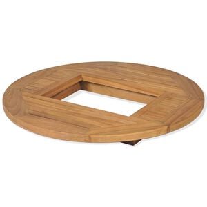 vidaXL Piano Tavolo per Cassa di Birra in Legno di Teak 70 cm