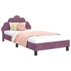 vidaXL Struttura letto bambini con testata Viola 90 x 190 cm Velluto