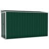 vidaXL Capanno Giardino a Parete Verde 118x288x178 cm Acciaio Zincato