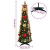 vidaXL Albero di Natale artificiale con 100 LED Verde 155 cm PVC