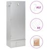 vidaXL Forno Affumicatore Trucioli Legno 44,5x29x110cm in Acciaio Inox