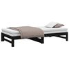 vidaXL Dormeuse Estraibile Nera 2x(90x200) cm Legno Massello di Pino