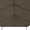 vidaXL Gazebo 600x298x270 cm Grigio Talpa 180 g/m²