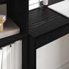 vidaXL Scrivania con cassetto 2 pcs Rovere Nero
