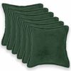 vidaXL Federa 6 pz HOUTEN Verde Scuro 30 x 30 cm Boucl&eacute;
