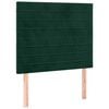 vidaXL Giroletto senza Materasso Verde Scuro 120x190 cm Velluto