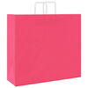 vidaXL Sacchetti di Carta 50 pz con Manici Rosa 54x15x49 cm