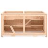vidaXL Gabbia per criceti 104x52x54 cm in legno massello di abete