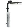vidaXL Spazzole per il bestiame Nero e Bianco 84 x 10 x 91 cm PVC