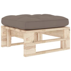 vidaXL Ottomana da Giardino Pallet in Legno di Pino Impregnato