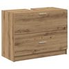 vidaXL Mobile da Bagno con cassetto Rovere artigianale 78 x 37 x 59 cm