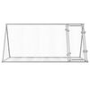 vidaXL Conigliera Argento 200x105x91 cm in Acciaio Zincato