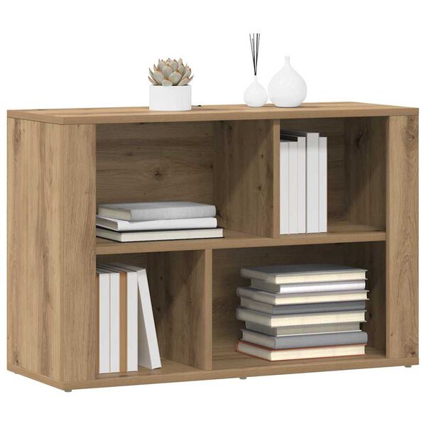 vidaXL Credenza Rovere artigianale 80 x 30 x 53 cm Legno multistrato