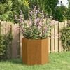 vidaXL Fioriera Ruggine 40x40x45 cm Acciaio Corten