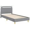 vidaXL Struttura letto bambini con testata Grigio chiaro 90 x 200 cm