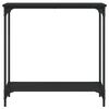 vidaXL Tavolino Consolle Nero 75x30,5x75 cm in Legno Multistrato