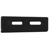 vidaXL Staffa Angolare 2 pcs Nero 138,5 x 50,5 x 16 mm Ferro