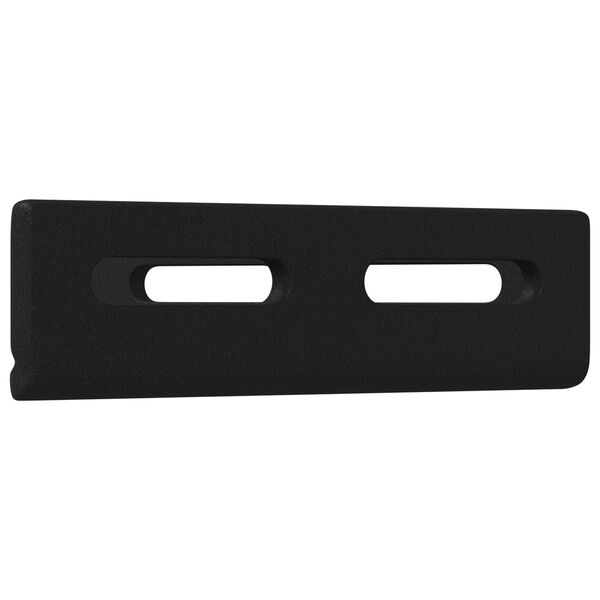 vidaXL Staffa Angolare 2 pcs Nero 138,5 x 50,5 x 16 mm Ferro