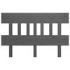 vidaXL Testiera per Letto Grigia 143,5x3x81 cm Legno Massello di Pino