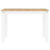 vidaXL Tavolo da Pranzo PANAMA Bianco 112x60x75 cm Legno Massello Pino