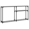 vidaXL Tavolino Consolle Grigio Sonoma 145x22,5x75cm Legno Multistrato