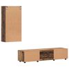 vidaXL Set mobile TV con porta FLORIN Legno vecchio Legno multistrato