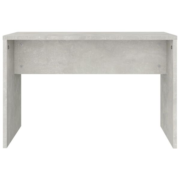 vidaXL Sgabello Toeletta Grigio Cemento 70x35x45 cm Legno Multistrato