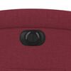 vidaXL Poltrona Elettrica Reclinabile Rosso Vino in Tessuto