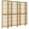vidaXL Divisorio Ambienti 6 Pannelli Marrone Legno Massello Paulownia